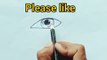 How To Draw Realistic  __ Eyes Tutorial For Beginners __ Step by Step
