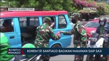 Korem 131 Santiago Bagikan Makanan Siap Saji Kepada Warga