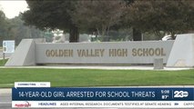 14-year-old girl arrested for school threats