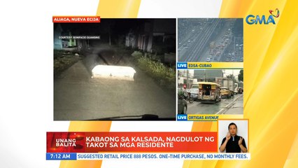 Kabaong sa kalsada, nagdulot ng takot sa mga residente | UB