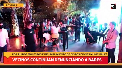Vecinos continúan denunciando a bares de Posadas por ruidos molestos e incumplimiento de Disposiciones municipales