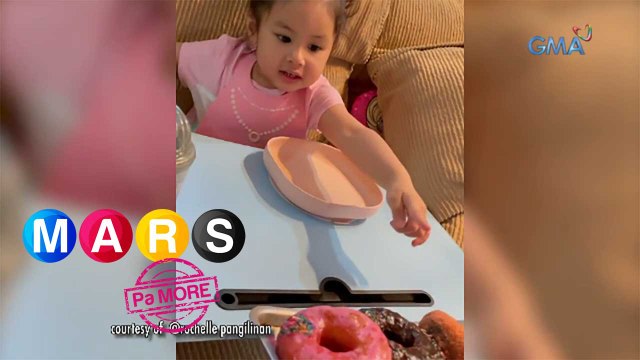 Mars Pa More: Baby nina Arthur Solinap at Rochelle Pangilinan, gigil na gigil sa donuts!