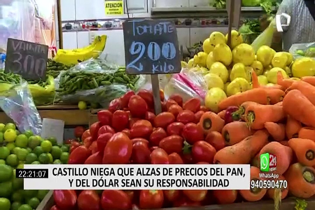 Pedro Castillo sobre alza de precio del pan y dólar: “No es porque haya llegado un hijo del pueblo al Gobierno”