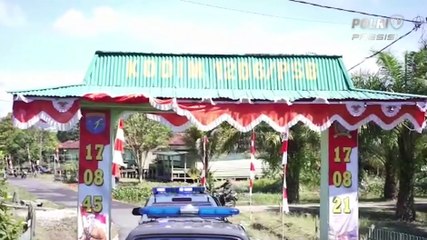 Kapolres Kapuas Hulu Beri Kejutan saat Hut TN Ke 76 Di Kodim 1206 Putussibau
