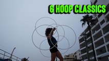 'Portuguese hoop artist SIMULTANEOUSLY spins 6 hula-hoops to perfection'