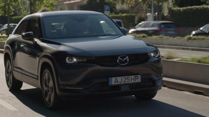 2021 Mazda MX-30 in Machine Grey Driving Video
