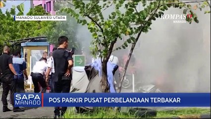Pos Parkir Pusat Perbelanjaan Terbakar