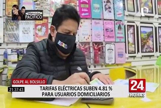 Recibo de luz subiría un 4.81% para usuarios domésticos