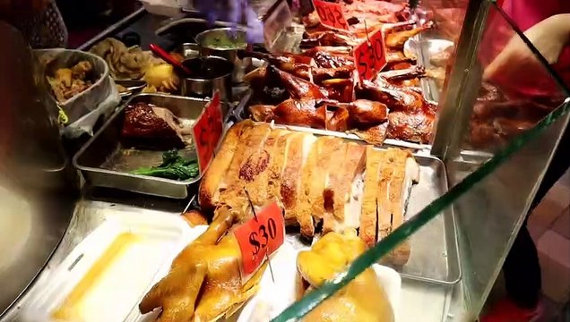 Street Food || Roasted Pork Roasted Ducks Marinated Food YUMMY .