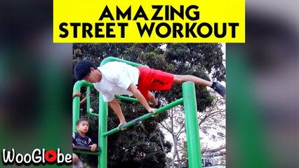 'Calisthenics athlete shows off slick combo during BRILLIANT Street Workout session'