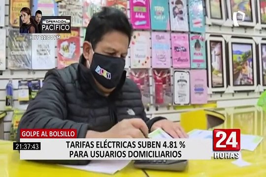 Recibo de luz subiría un 4.81% para usuarios domésticos