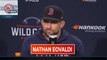 Nathan Eovaldi Frustrated But Understands Why Alex Cora Pulled Him Early | AL Wild-Card 10-6