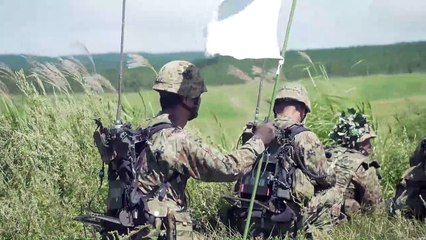 Japan Ground Self-Defense Force Live Fire Range During Exercise Orient Shield