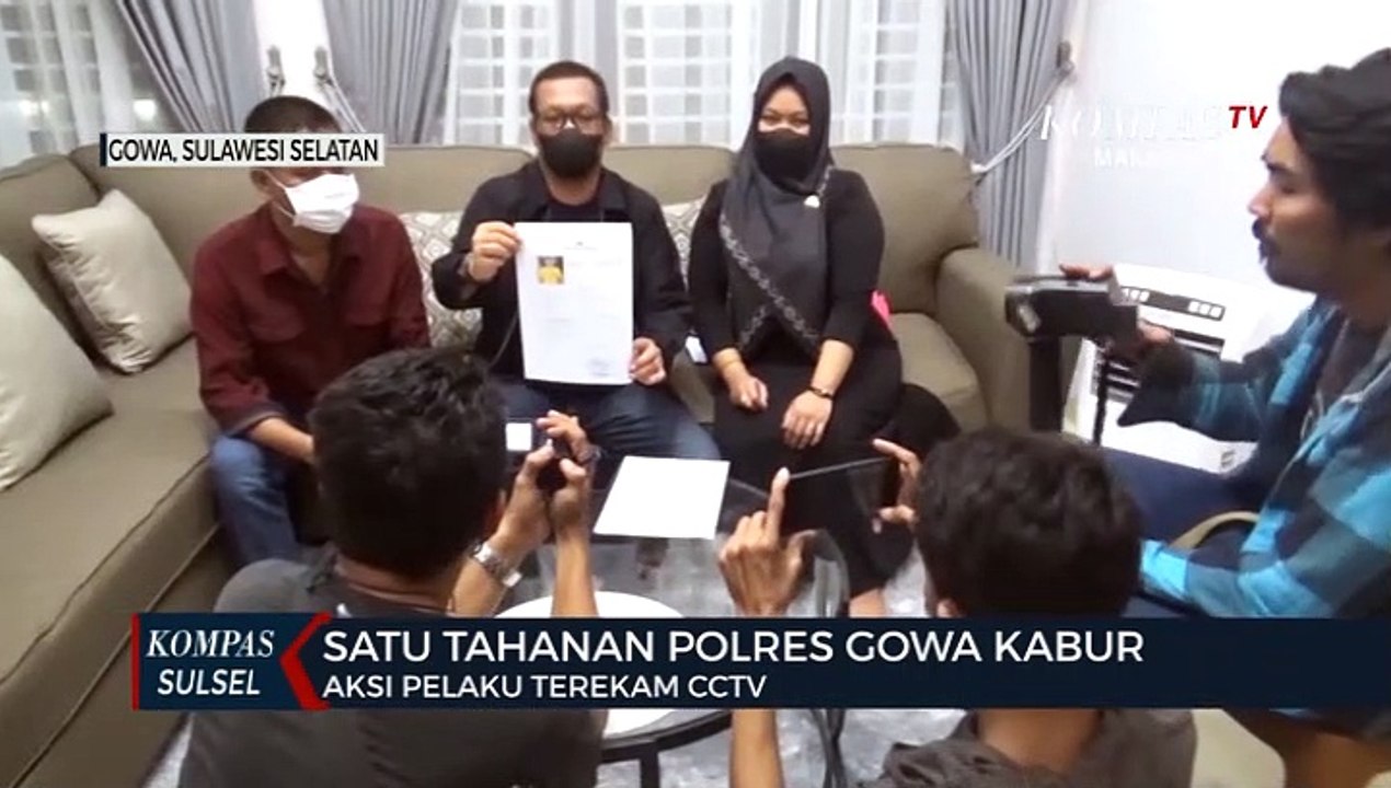 Satu Tahanan Polres Gowa Kabur Aksi Pelaku Terekam CCTV