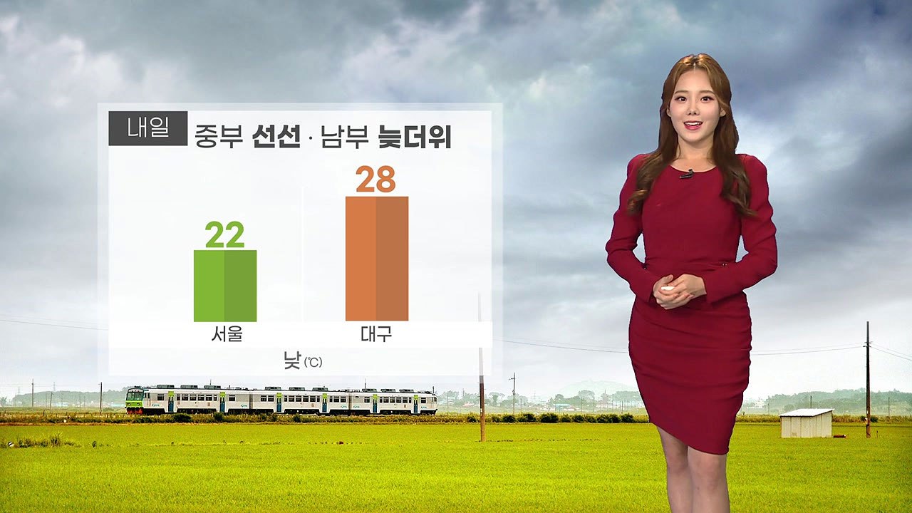 [날씨] 내일 중부 선선...남부 늦더위 / YTN