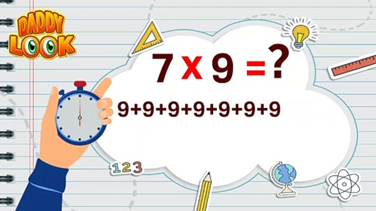 جداول الضرب من 6 حتى 9 بسهولة