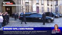 Arrivée de Dominique Tapie à la messe hommage à Bernard Tapie à l'église Saint-Germain-des-Prés, à Paris.