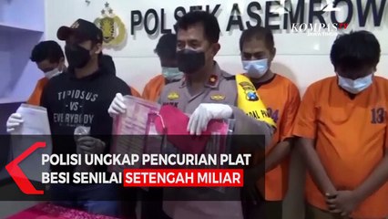 Polisi Ungkap Pencurian Plat Besi Senilai Setengah Miliar