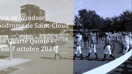 Quinté du jeudi 7 octobre 2021 à Saint-Cloud