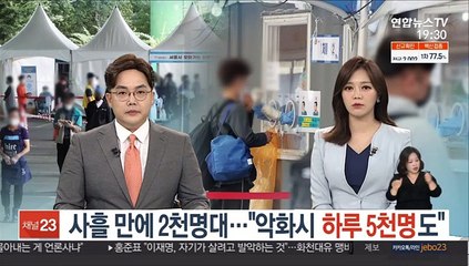 사흘 만에 2천명대…"악화시 하루 5천명도"