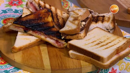 ساندوتش شوكولاتة  - ساندوتش مربى بالقشطة | غادة جميل