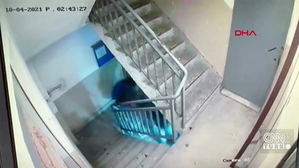 Hırsızları korna çalarak korkuttu