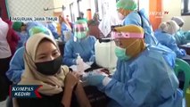 HUT Ke-76 TNI, Koarmada II TNI AL Lakukan Vaksinasi Di Pondok Pesantren