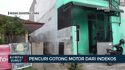 Aksi Pencurian Motor Terekam CCTV