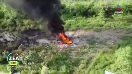 Incendio en ducto de Pemex en Nuevo León deja un herido