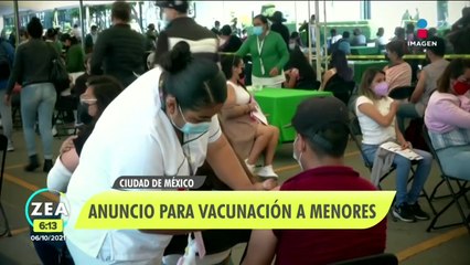 CDMX alista protocolo para vacunación a menores con comorbilidad