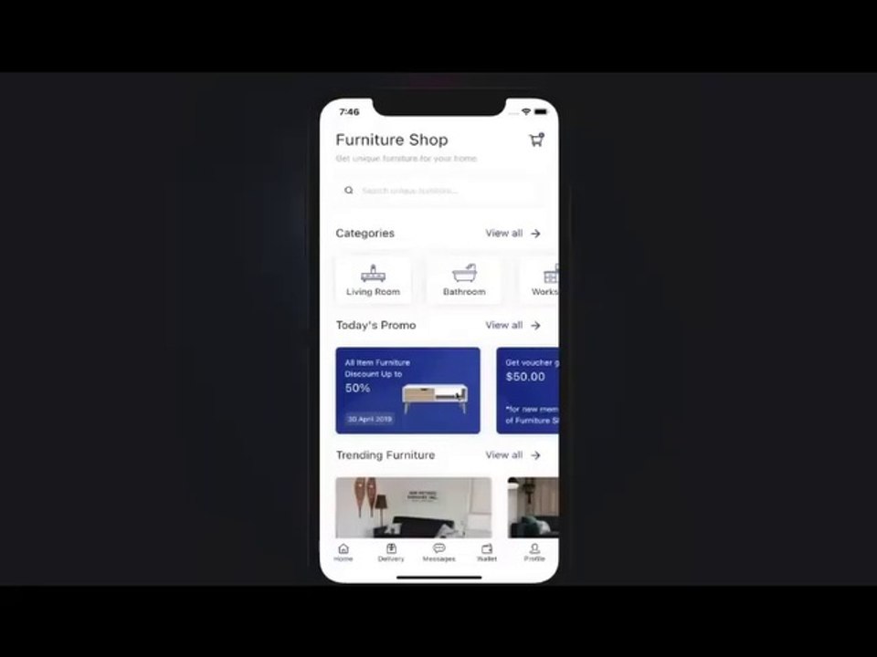 Furniture Shop App - Flutter UI - Speed Code