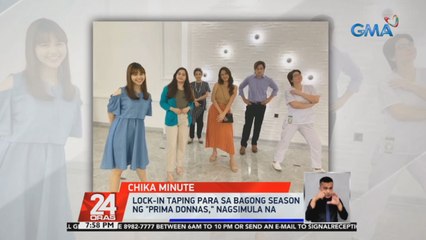 Lock-in taping para sa bagong season ng "Prima Donnas," nagsimula na | 24 Oras