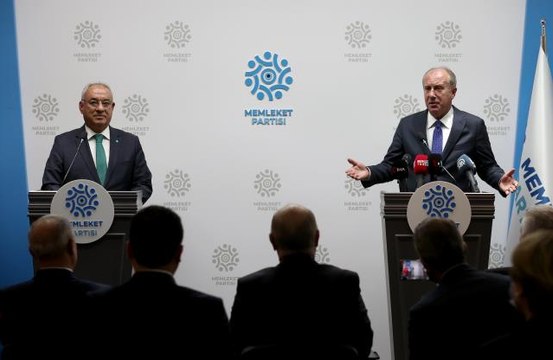 DSP Genel Başkanı Aksakal, Memleket Partisi Genel Başkanı İnce'yi ziyaret etti