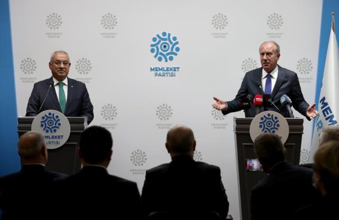 DSP Genel Başkanı Aksakal, Memleket Partisi Genel Başkanı İnce'yi ziyaret etti