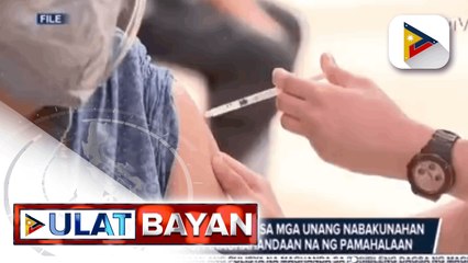 'Revaccination' cycle para sa mga unang nabakunahan na vs. COVID-19, pinaghahandaan na ng pamahalaan