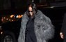 Kim Kardashian Wore a Super Fuzzy and Shimmery Coat to Dinner with the SNL Cast