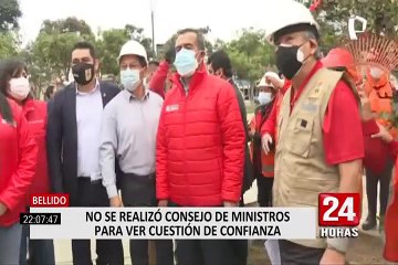 Crisis política: contradicciones en el Gabinete Ministerial por la cuestión de confianza
