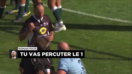 Echange surréaliste entre un arbitre et un joueur de rugby... Bonne ambiance même pendant une expulsion