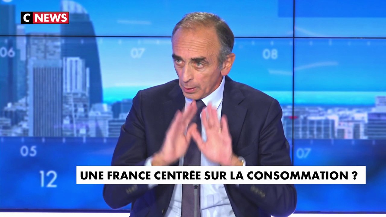 Eric Zemmour : la critique de la société de consommation «n'est pas le sujet. Le sujet c'est ce fameux grand remplacement»