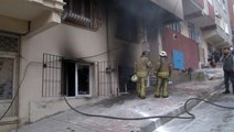 Arnavutköy'de bir apartman dairesinde yangın çıktı