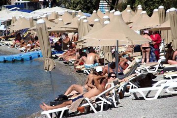 Bodrum sahilleri doldu taştı