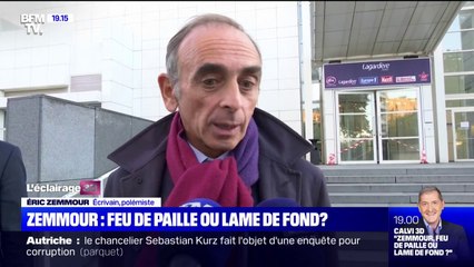 Éric Zemmour: "Il y a une dynamique depuis un mois, c'est une évidence"