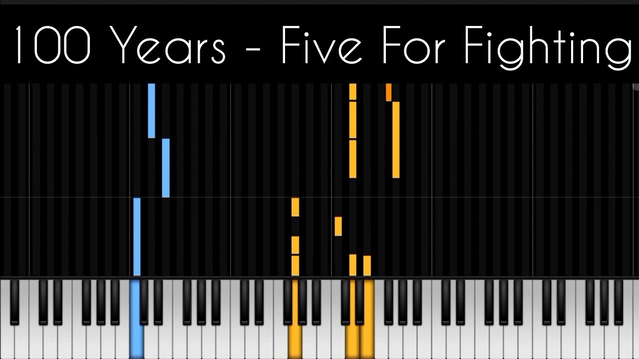 100 Years Five For Fighting | Piano Tutorial