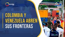 Colombia y Venezuela reabrieron sus pasos fronterizos parcialmente