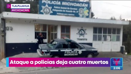 Ataque a policías en Tlalpujahua deja cuatro muertos