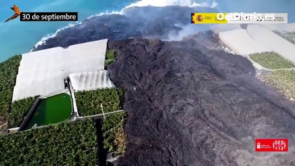 Así crece la isla de La Palma_ la lava en el mar crea un delta volcánico