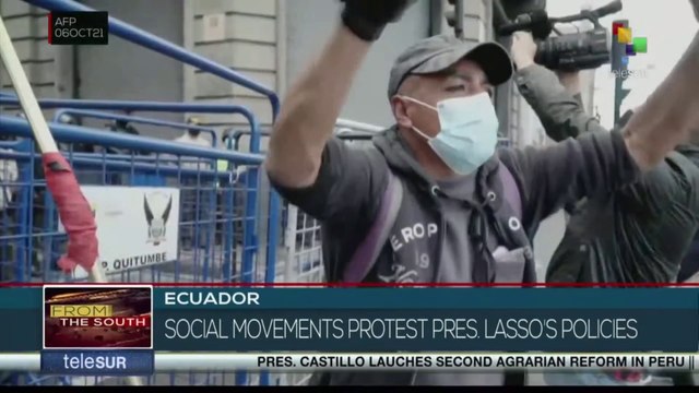 FTS 18:30 06-10: Ecuador: Social movements protest against the president's policies