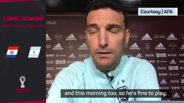 Messi given the all-clear to face Paraguay