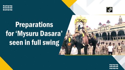 Preparations for ‘Mysuru Dasara’ seen in full swing