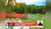 Love fields na may 15,000 hearts, dagdag-atraksyon sa isang resort sa Samal | UB